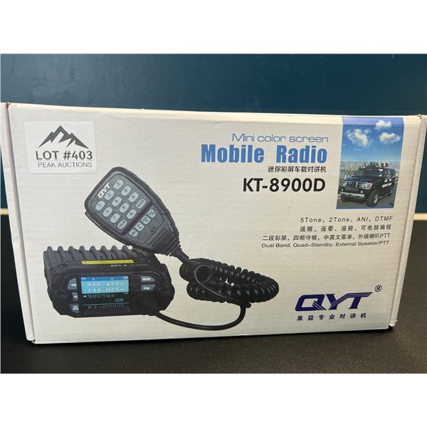 Lot of 1 QYT Mini Color Screen Mobile Radio - KT-8900D