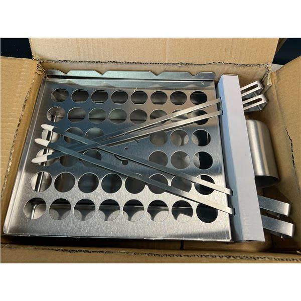 Lot of 1 5-in-1 BBQ Grill Stainless Steel Barbeque Stand