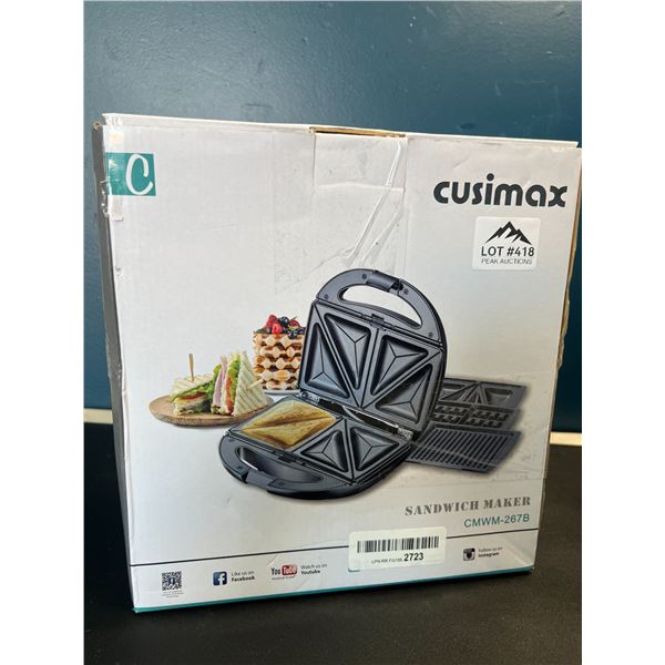 Lot of 1 Cusimax Sandiwch Maker