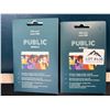 Image 1 : Lot of 2 Public Mobile SIM Cards