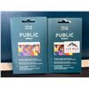 Image 1 : Lot of 2 Public Mobile SIM Cards