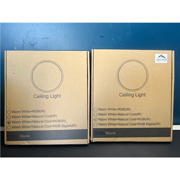 Lot of 2 LED Ceiling Lights
