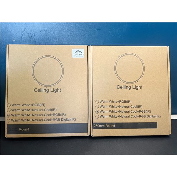 Lot of 2 LED Ceiling Lights