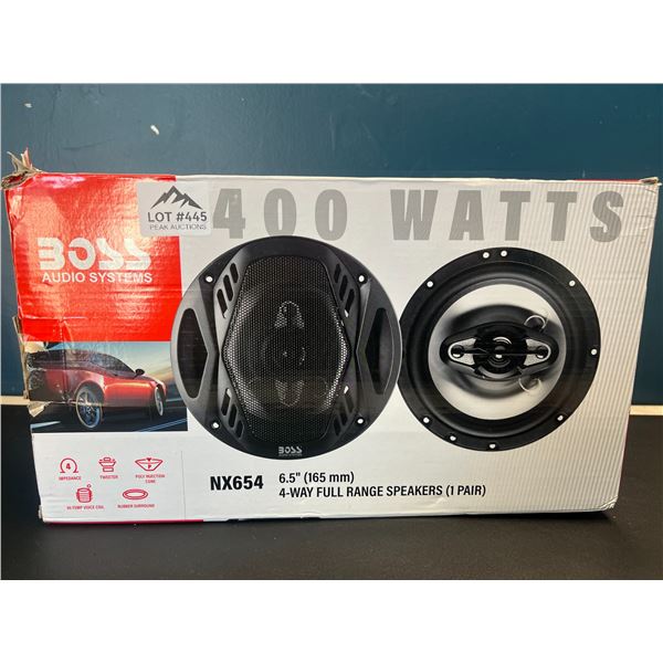Lot of 1 BOSS Audio Systems NX654 6.5inch Car Speakers (Pair)
