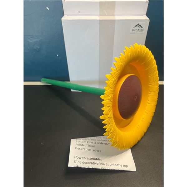 Lot of 2 Sunflower Bird Bath Feeders