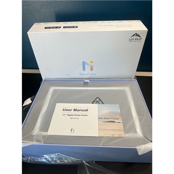Lot of 1 Nexfoto 11inch Digital Photo Frame