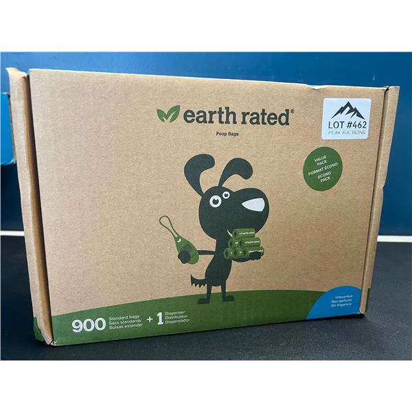 Lot of 1 Box of Earth Rated Dog Poop Bags - 900 Bags + 1 Dispenser (15 months supply!)