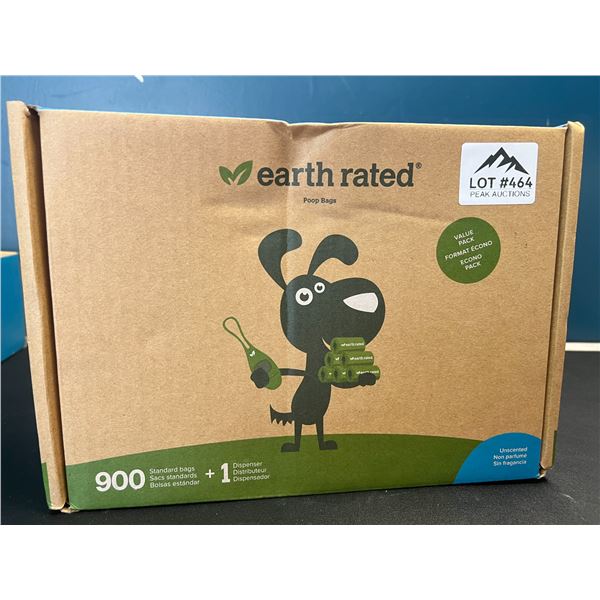 Lot of 1 Box of Earth Rated Dog Poop Bags - 900 Bags + 1 Dispenser (15 months supply!)
