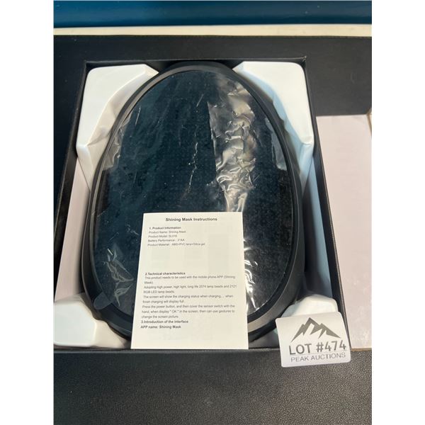 Lot of 1 LED Face Mask - Bluetooth Programmable