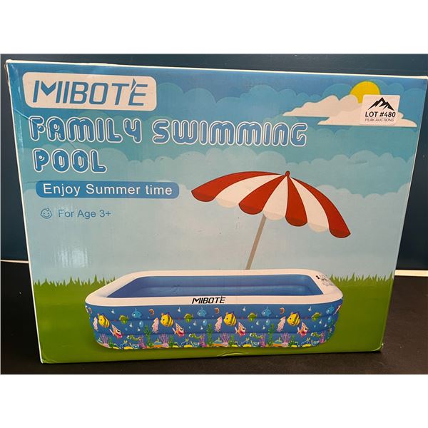 Lot of 1 Mibote Family Inflatable Swimming Pool - 8FT Large Size