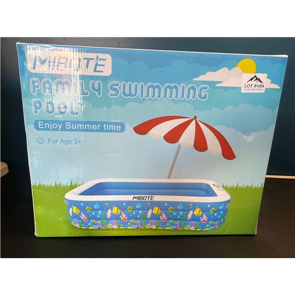 Lot of 1 Mibote Family Inflatable Swimming Pool - 8FT Large Size