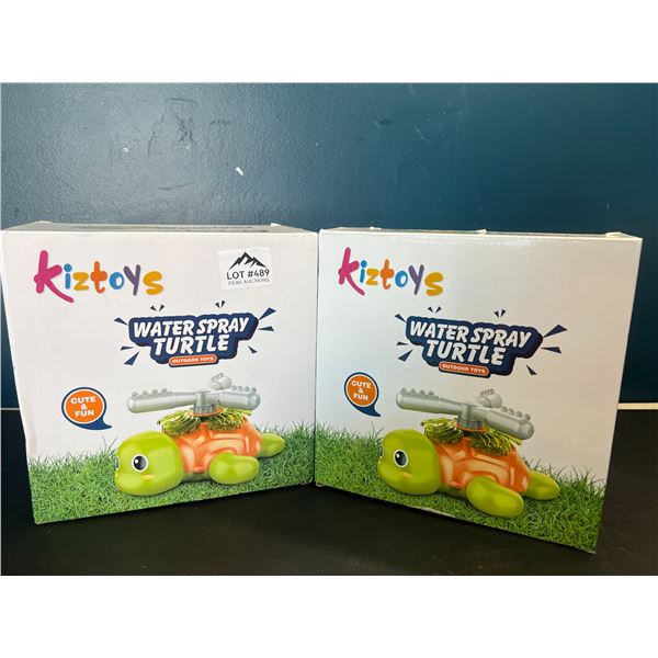 Lot of 2 Kids Water Spray Turtle Sprinklers