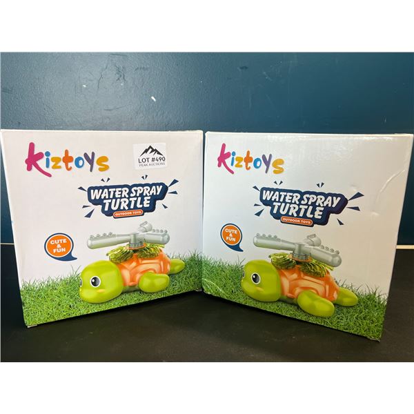 Lot of 2 Kids Water Spray Turtle Sprinklers