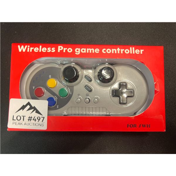 Lot of 1 Wireless Pro Game Controller - Retro Style - For Nintendo Switch