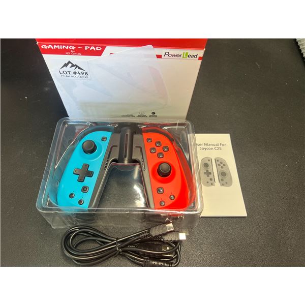 Lot of 1 Pair of Wireless Joy Con Controllers w/ Holder for Nintendo Switch