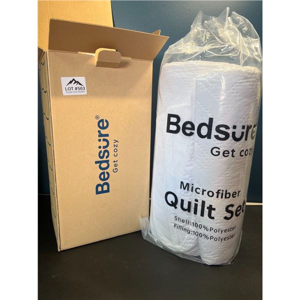 Lot of 1 Bedsure Microfiber Quilt Set - 106x96inch