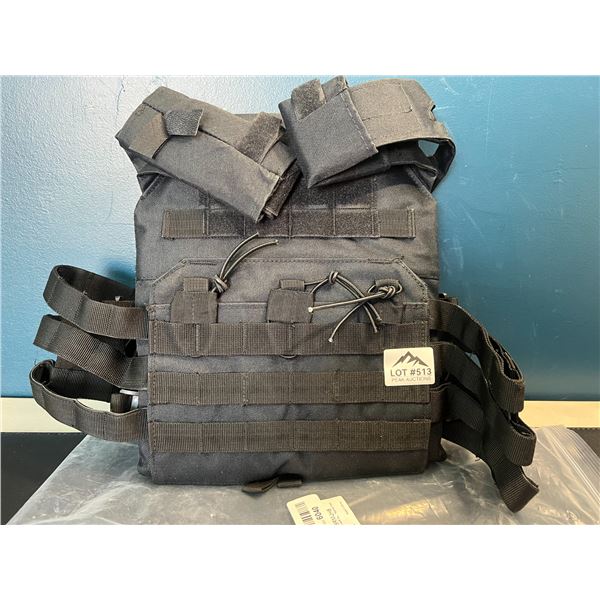 Lot of 1 Unisex Airsoft Tactical Vest - Black