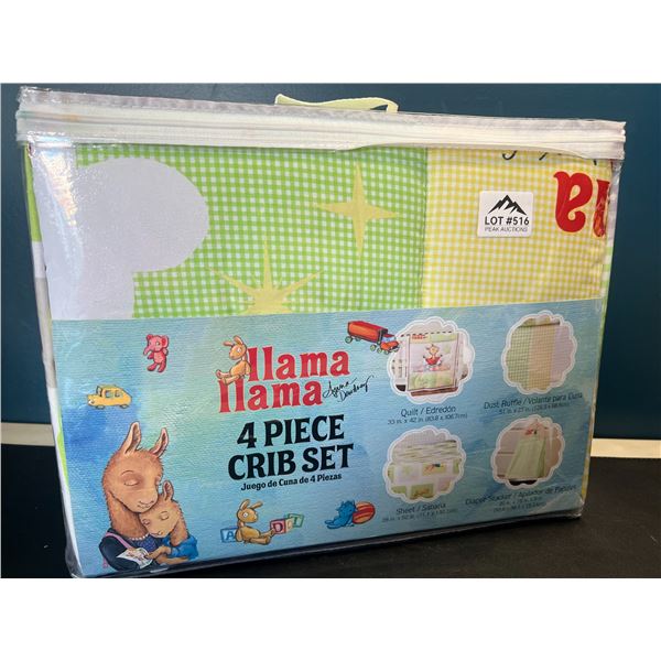 Lot of 1 Llama Llama 4-Piece Crib Set for Baby