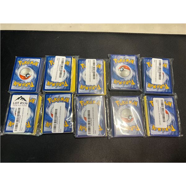 Lot of 10 Packs of Assorted Pokemon Cards - Authentic/Real Cards