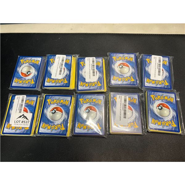 Lot of 10 Packs of Assorted Pokemon Cards - Authentic/Real Cards