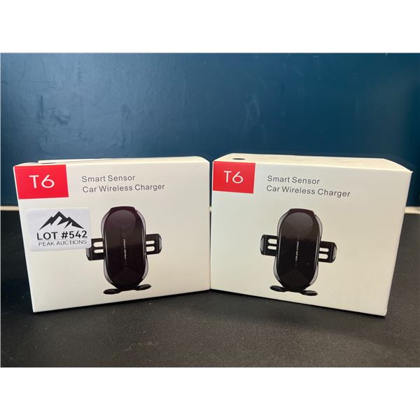 Lot of 2 Smart Wireless Phone Chargers for Car