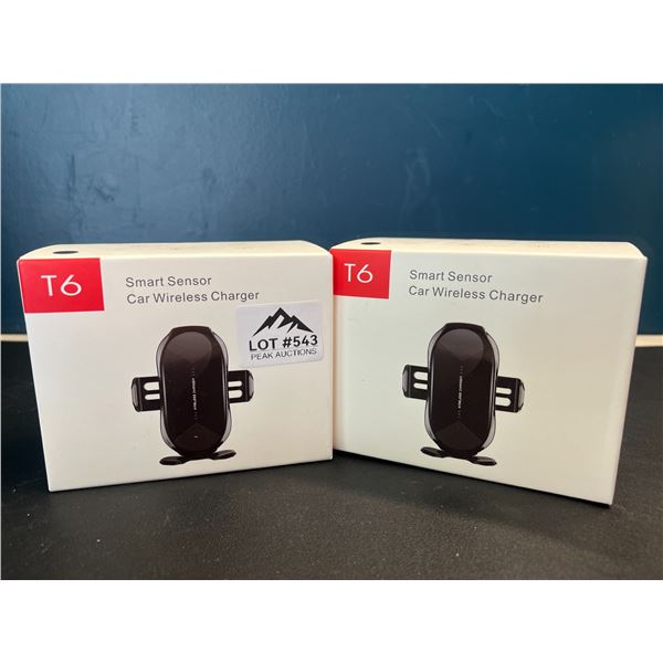 Lot of 2 Smart Wireless Phone Chargers for Car