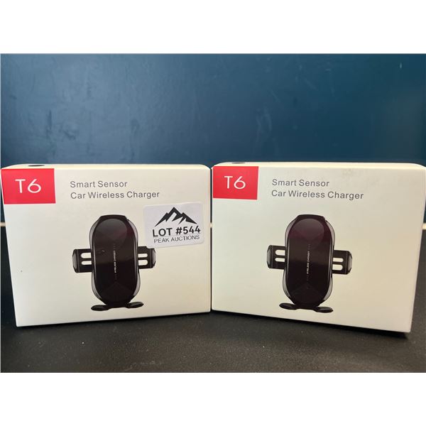 Lot of 2 Smart Wireless Phone Chargers for Car
