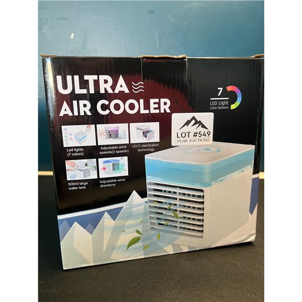 Lot of 1 Ultra Air Cooler Fan w/ 7 LED Color Lights & Fast Cooling