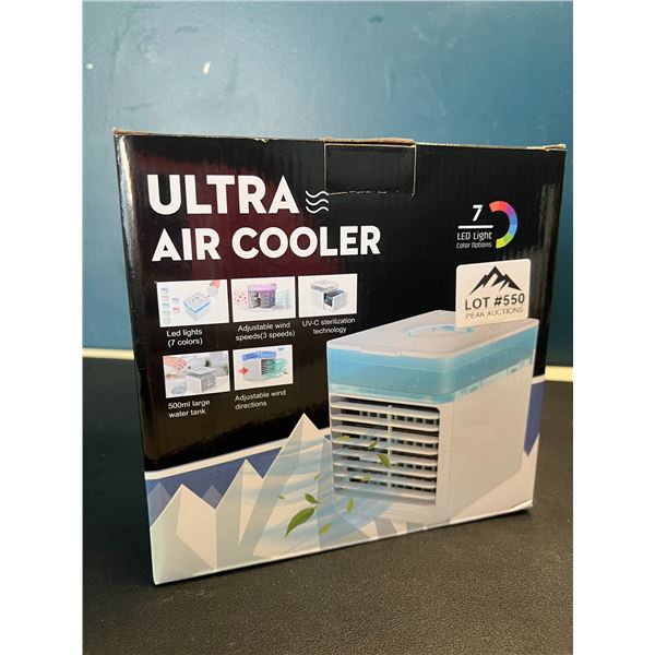 Lot of 1 Ultra Air Cooler Fan w/ 7 LED Color Lights & Fast Cooling