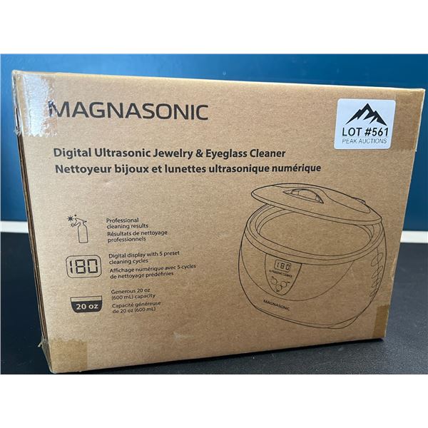 Lot of 1 Magnasonic Digital Ultrasonic Jewelry & Eyeglass Cleaner