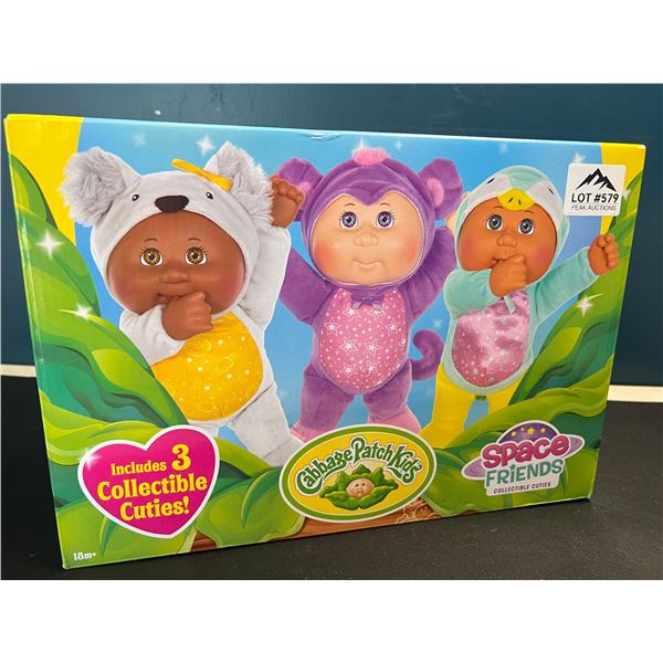 Lot of Cabbage Patch Kids Space Friends Toy Set - Includes 3 Space Cuties Dolls