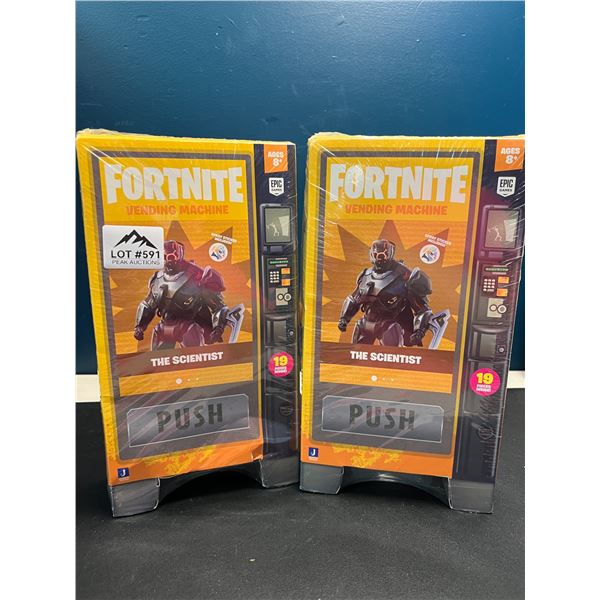 Lot of 2 Fornite Vending Machine 19PC Toy Sets