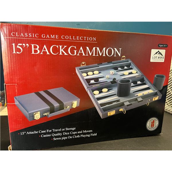 Lot of 1 15" Backgammon - Classic Game Collection