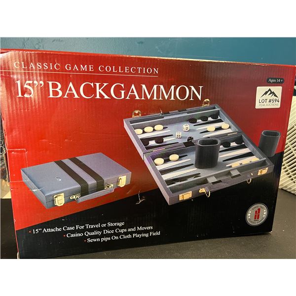 Lot of 1 15" Backgammon - Classic Game Collection
