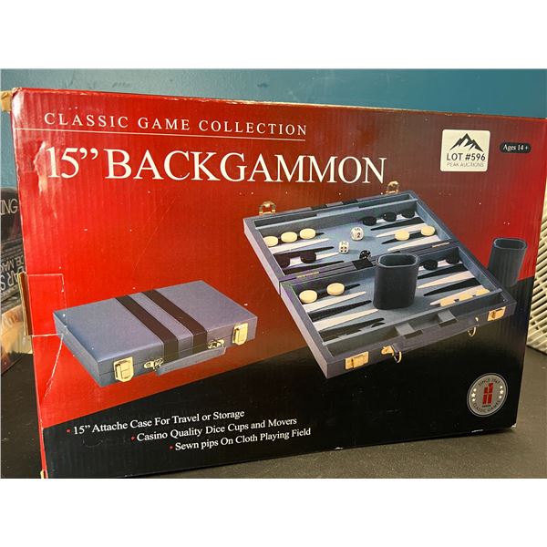 Lot of 1 15" Backgammon - Classic Game Collection