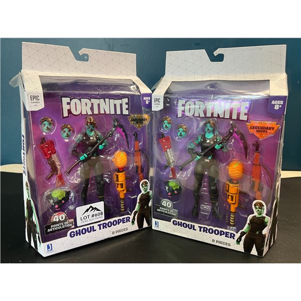 Lot of 2 Fortnite Ghoul Trooper Toy Sets
