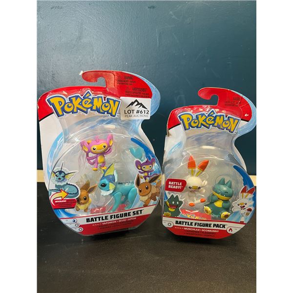 Lot of 2 Pokemon Battle Figure Toys