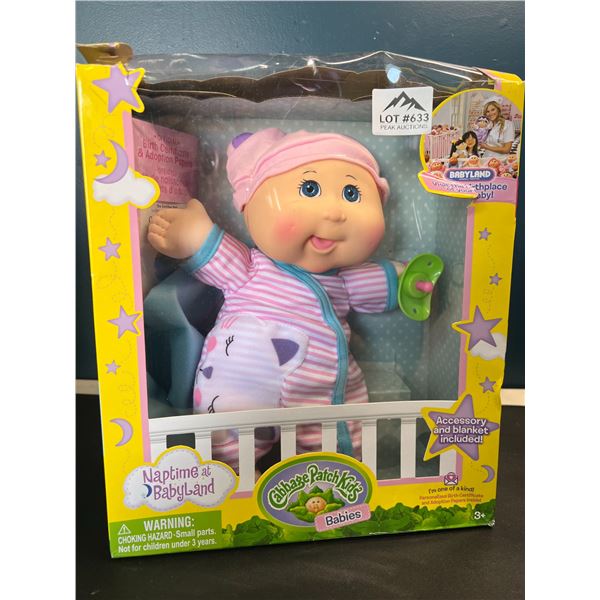 Lot of 1 Cabbage Patch Kids Naptime at Babyland Baby Doll