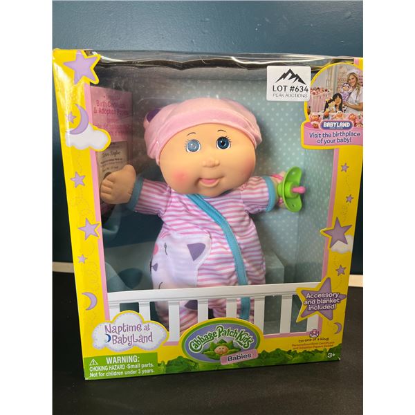 Lot of 1 Cabbage Patch Kids Naptime at Babyland Baby Doll