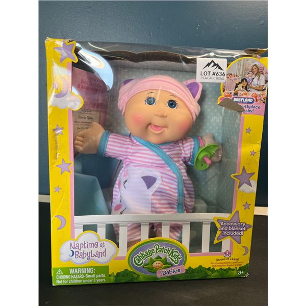 Lot of 1 Cabbage Patch Kids Naptime at Babyland Baby Doll