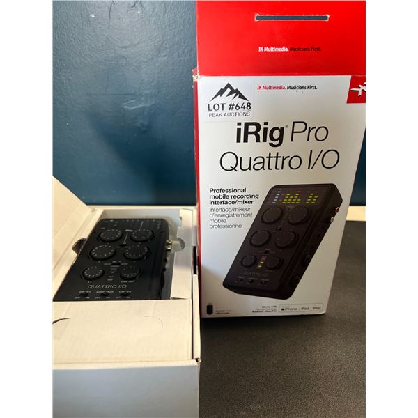 Lot of 1 iRig Pro Quattro I/O