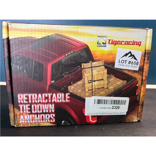 Lot of Retractable Tie Down Anchors - 4PCS