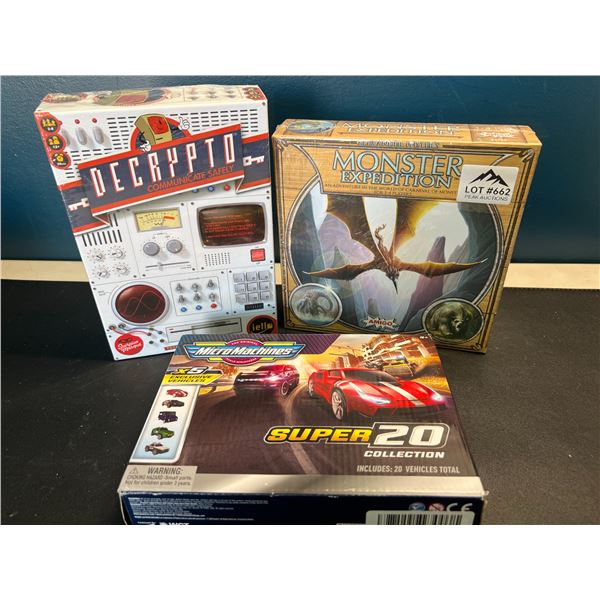 Lot of 3 Assorted Assorted Games/Board Games