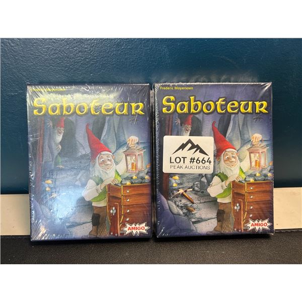 Lot of 2 Saboteur Mining-Themed Card Games