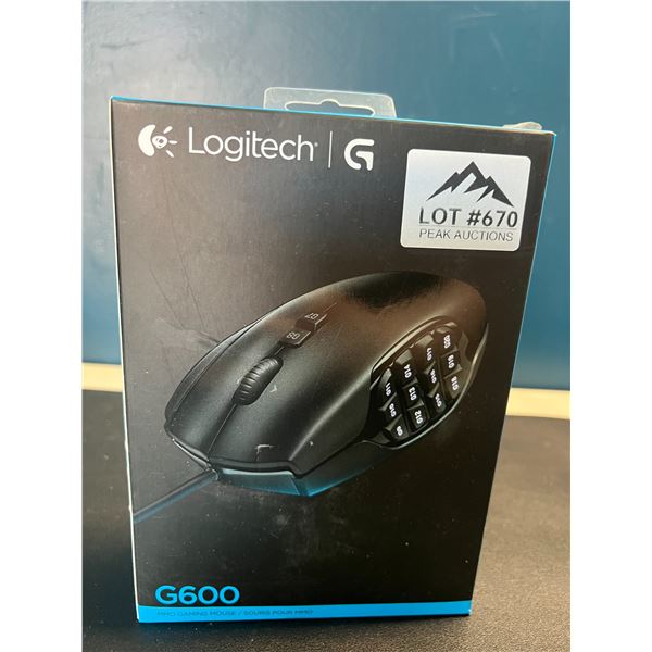 Lot of 1 Logitech G600 MMO Gaming Mouse