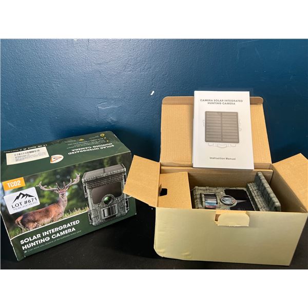 Lot of 1 Solar Integrated Hunting/Trail Camera