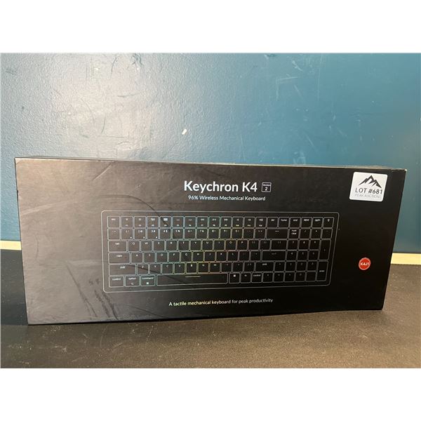 Lot of 1 Keychron K4 Wireless Mechanical Keyboard