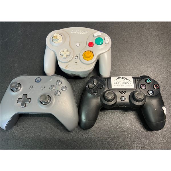 Lot of 3 Assorted Wireless Controllers - *Used