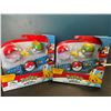 Image 1 : Lot of 2 Pokemon Clip 'N' go Poke Ball Toy Sets