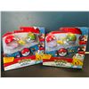 Image 1 : Lot of 2 Pokemon Clip 'N' go Poke Ball Toy Sets